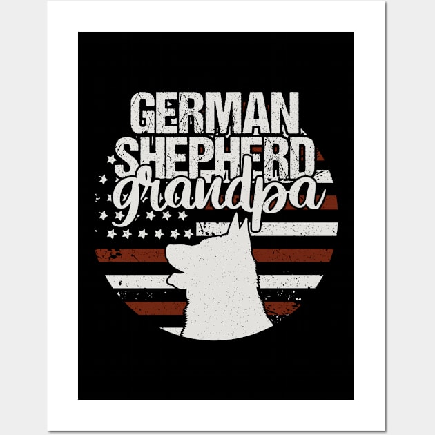 German Shepherd Grandpa Wall Art by Tesszero